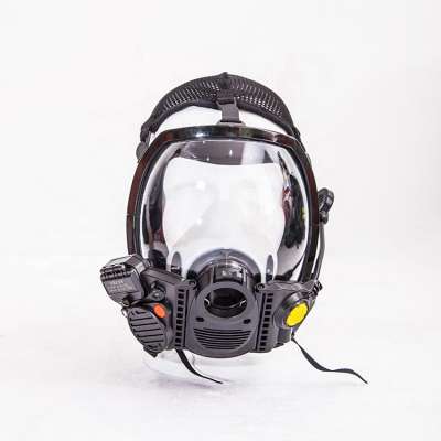 Wireless portable communication radio mask with anti fog lens