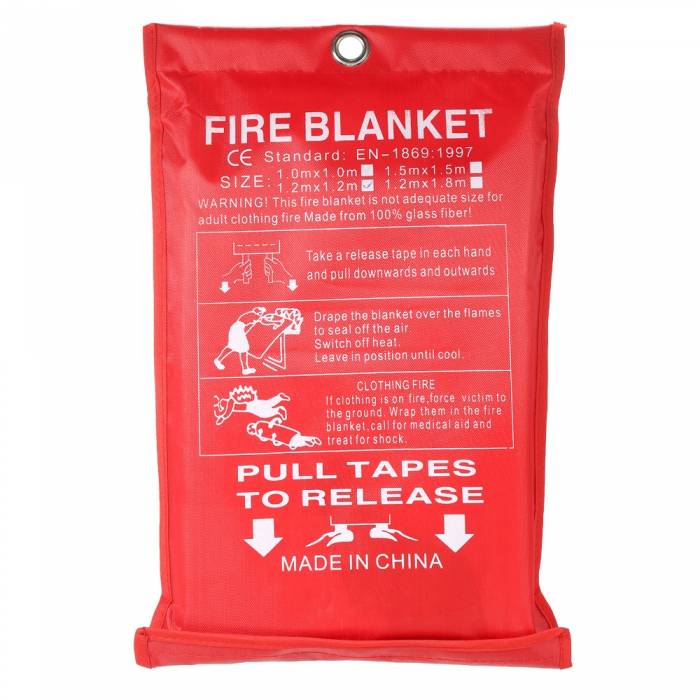 Cheap Price 1m X 1m Fire Retardant Blanket For Kitchen